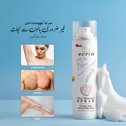 Ecrin Hair Removal Spray For Men & Women Pack of 2