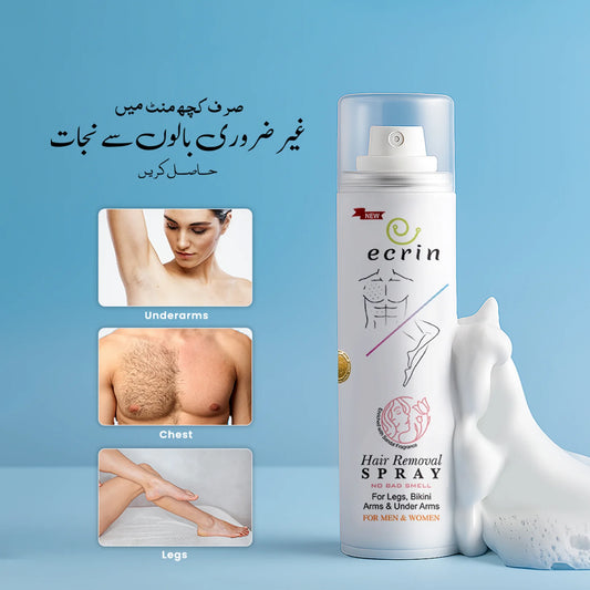 Ecrin Hair Removal Spray For Men & Women Pack of 2