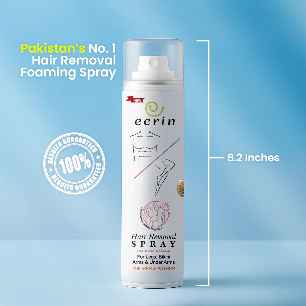 Ecrin Hair Removal Spray For Men & Women Pack of 2