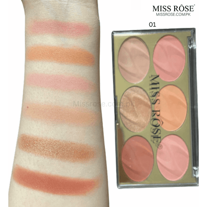 Miss Rose 6 Color Face Kit