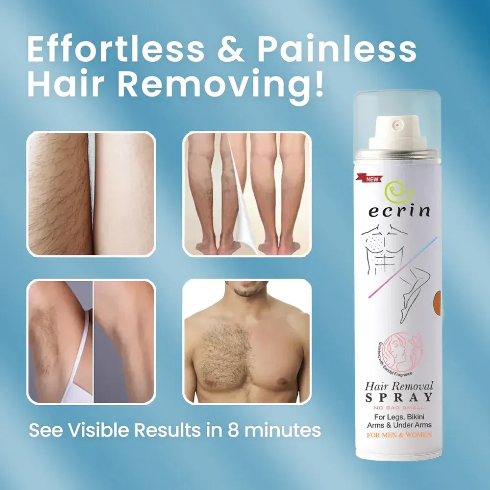 Ecrin Hair Removal Spray For Men & Women Pack of 2